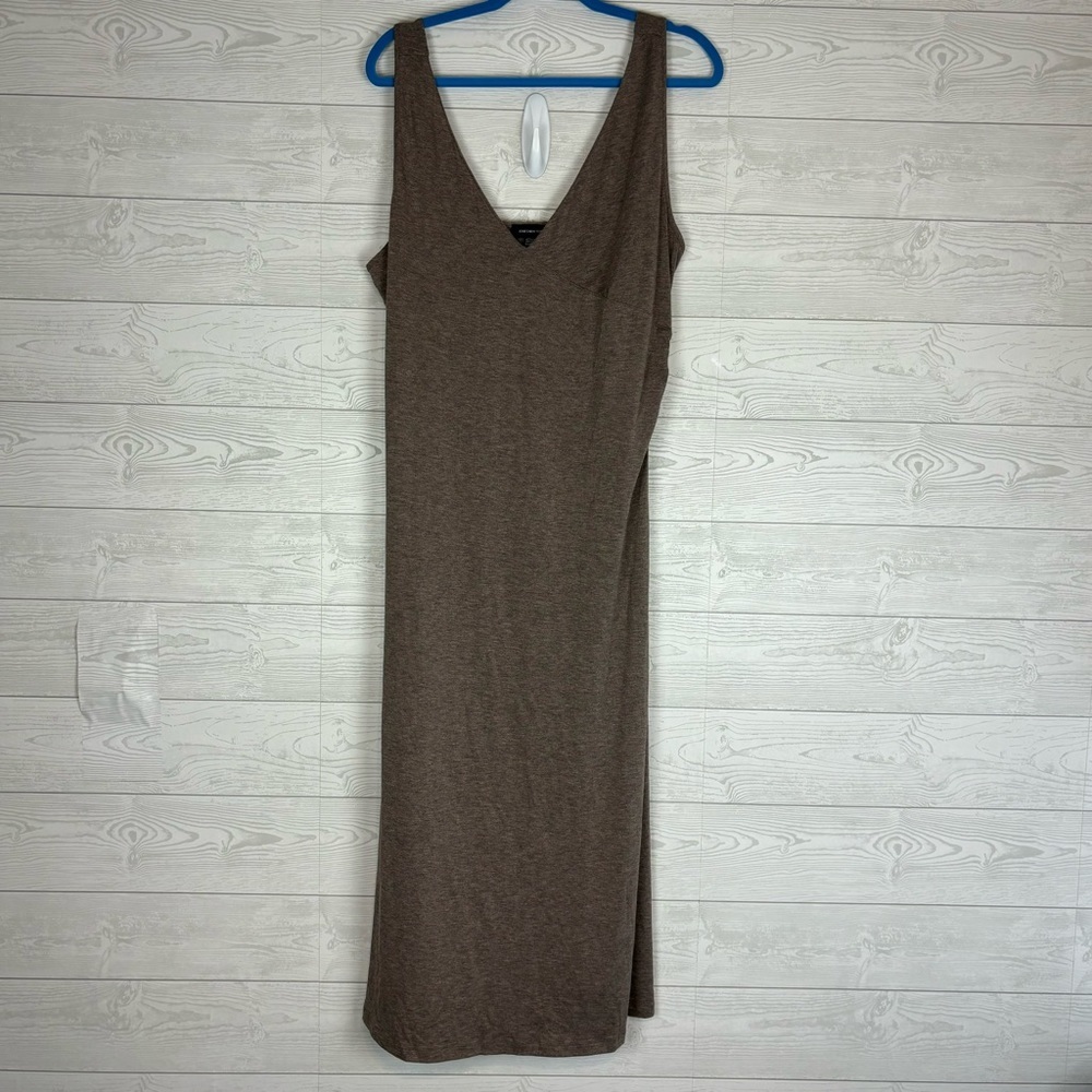 JONES NEW YORK MAROON BROWN SLEEVELESS DRESS STRAP SIZE XL
